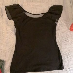 Express Knit and Sheer Shirt Medium